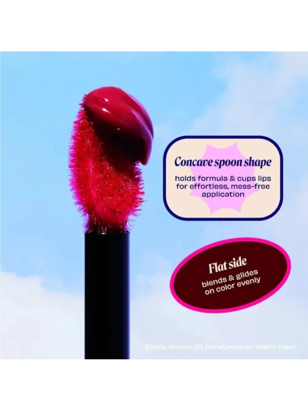 Nib TWO Benefit Cosmetics Splashtint Moisturizing Dewy Lip Tint Heat Wave 17 Red